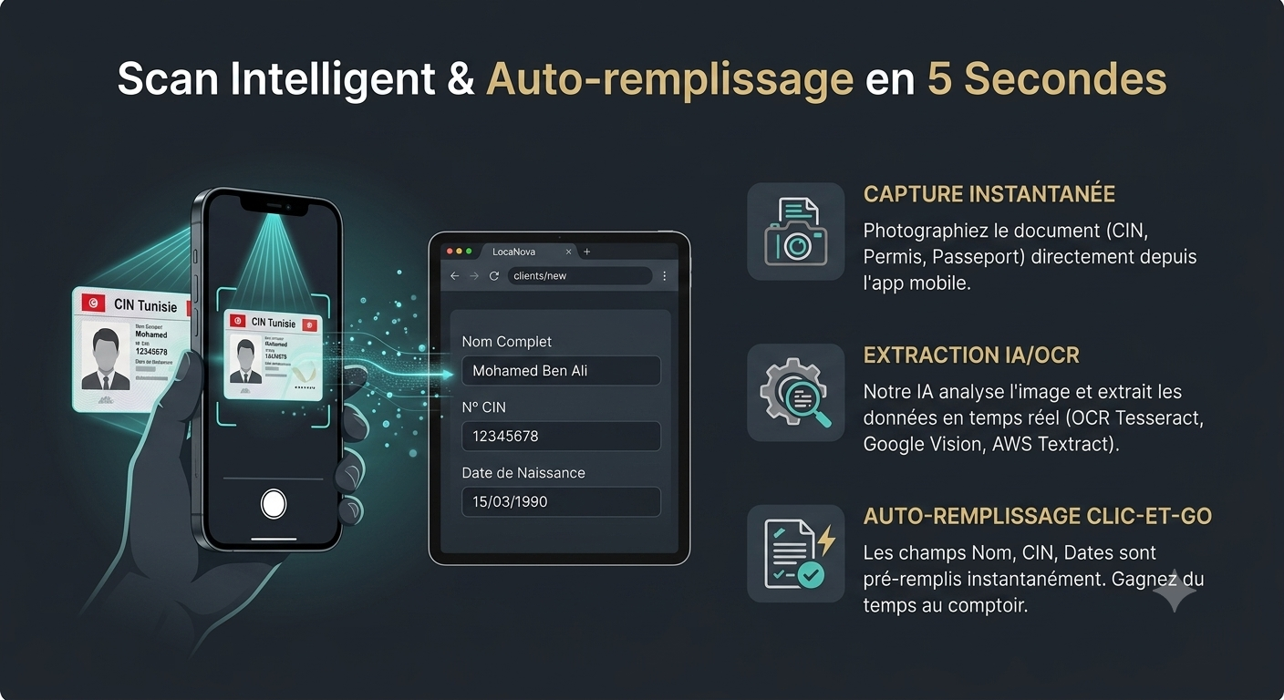 Scan Intelligent & Auto-remplissage LOCANOVA